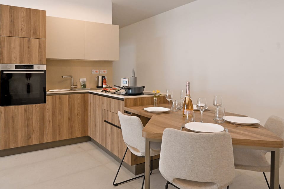 Kitchen and dining area