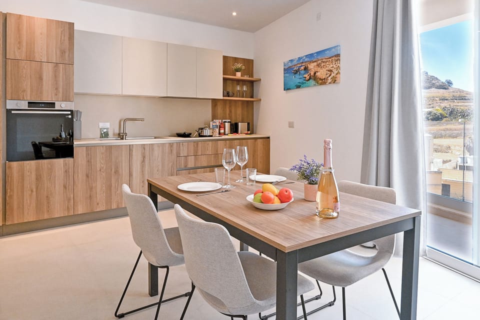 Kitchen and dining area