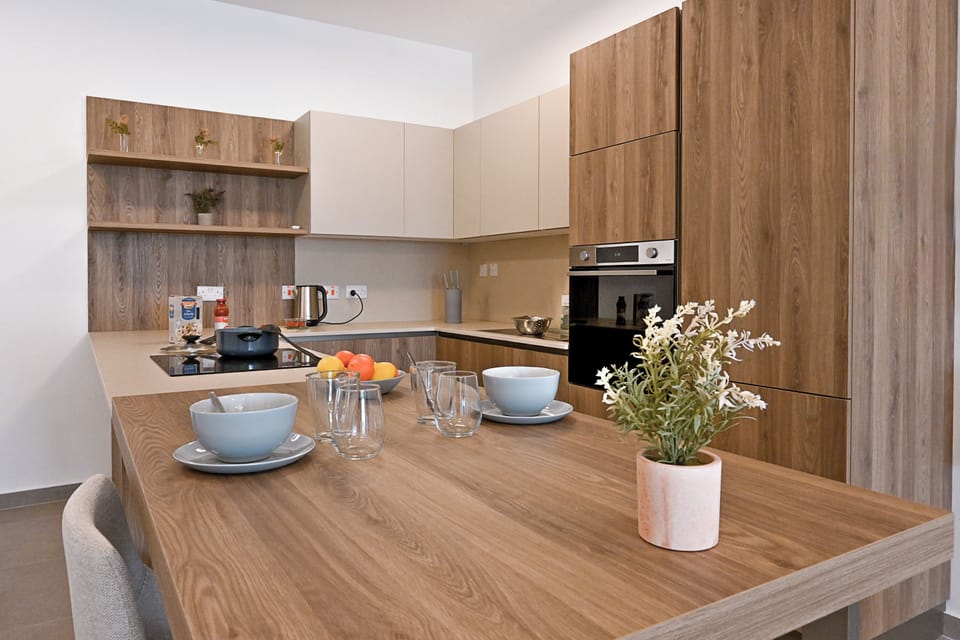 Kitchen and dining area