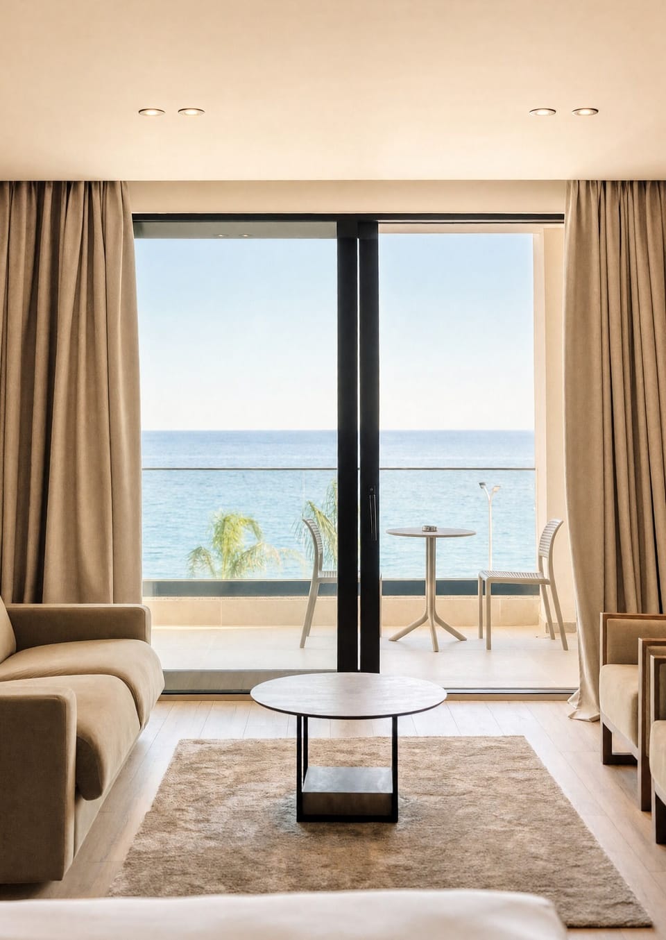 Superior Double Room, Sea View | Living area | 27-inch Smart TV with satellite channels