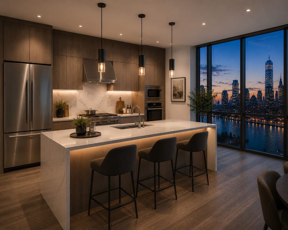 Apartment, City View | Private kitchen