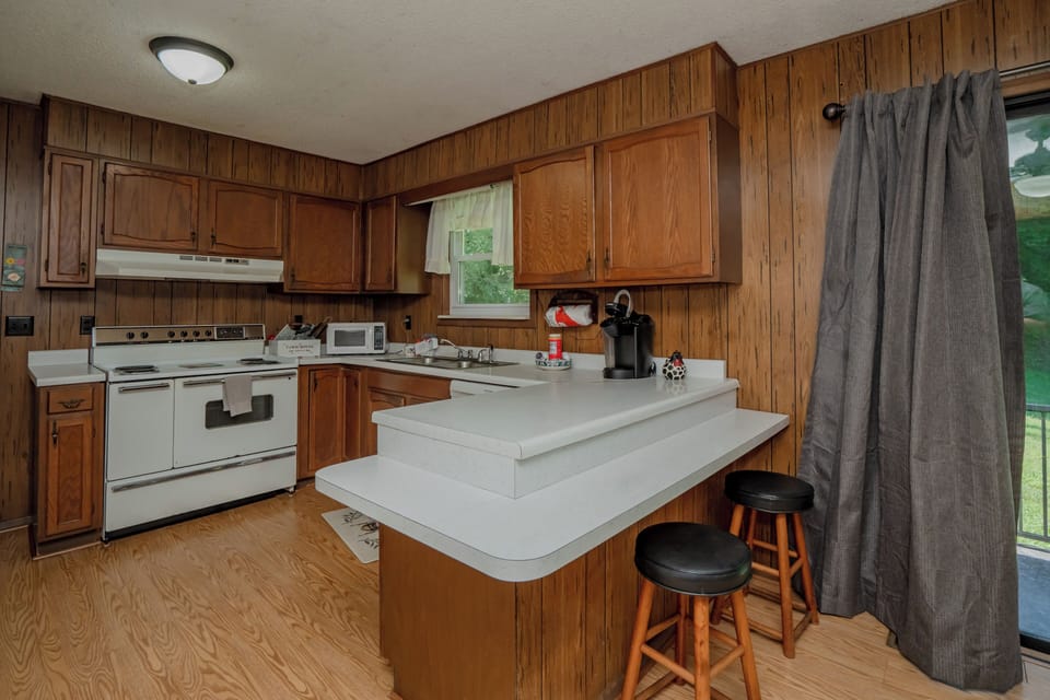 Large Open Kitchen with Bar Seating
