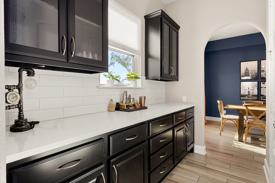Spacious, fully equipped kitchen with modern finishes—perfect for cooking and gathering