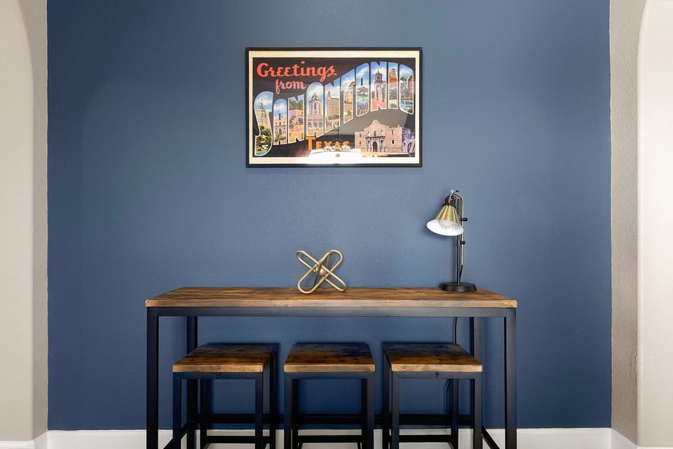 Gather and dine in style in this modern dining space, perfect for shared meals, conversations, and memorable moments.