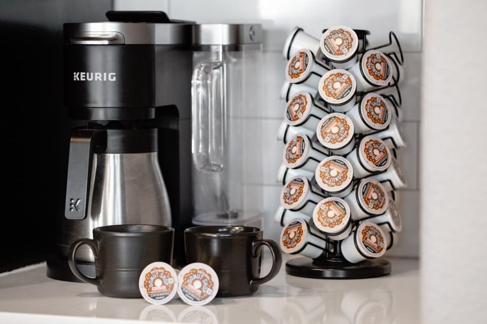 Start your mornings right with a fully stocked coffee station 