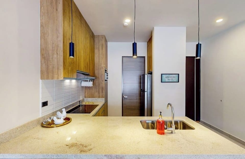 Apartment, Multiple Beds, Pool View (Maralta D 102) | Private kitchen