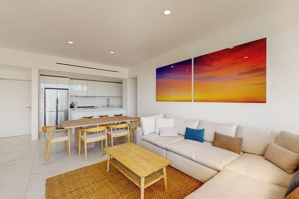 Apartment, Multiple Beds, Balcony, City View (Marea Los Cabos Fragata 401) | Living area