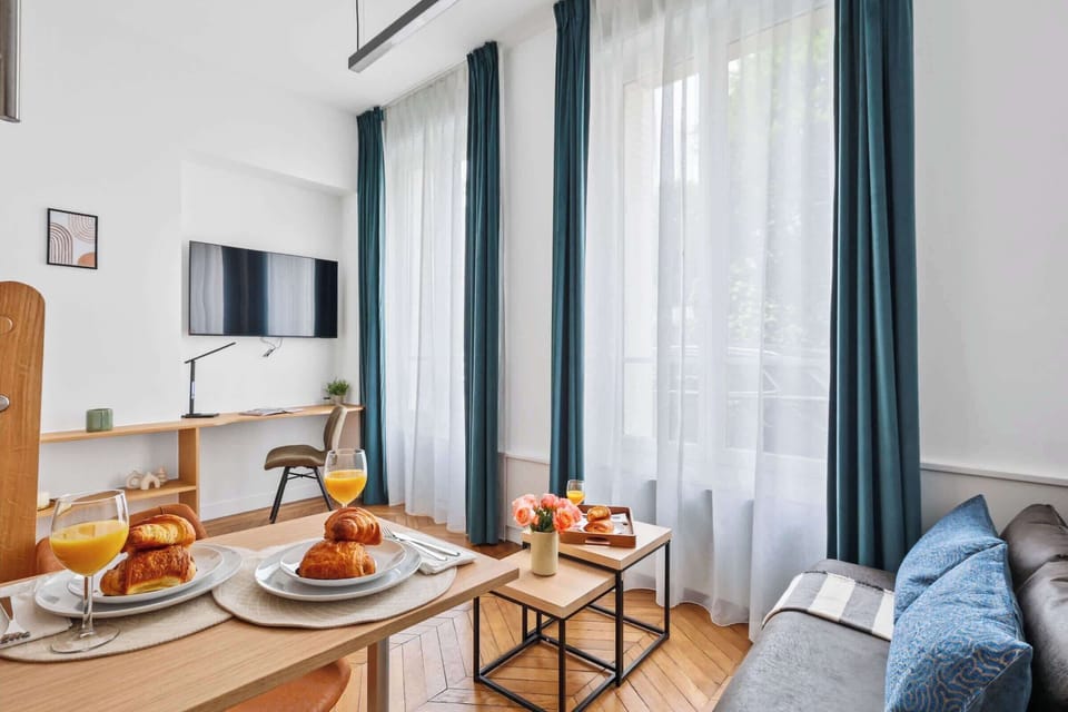 The open-plan living, kitchen and dining area
