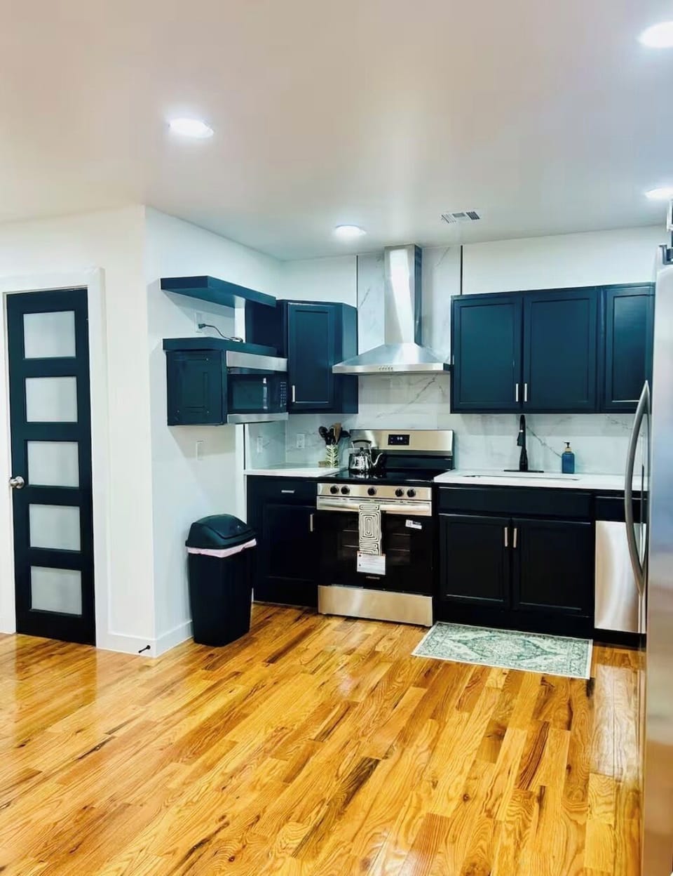 Kitchen with stainless appliances
