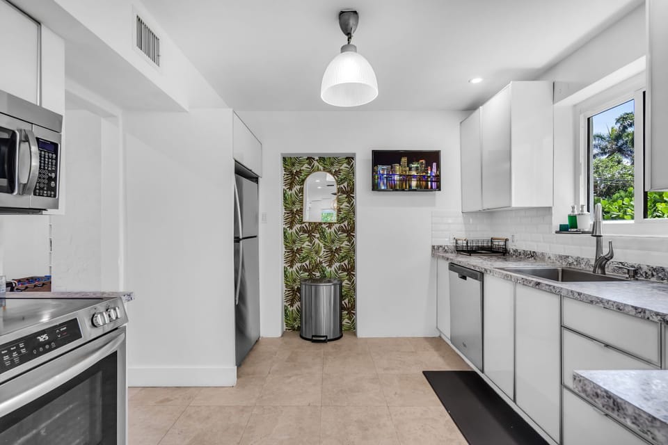 A clean, open kitchen layout helps make meal prep simple