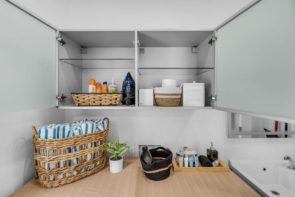 Laundry essentials are stocked to make your stay more convenient