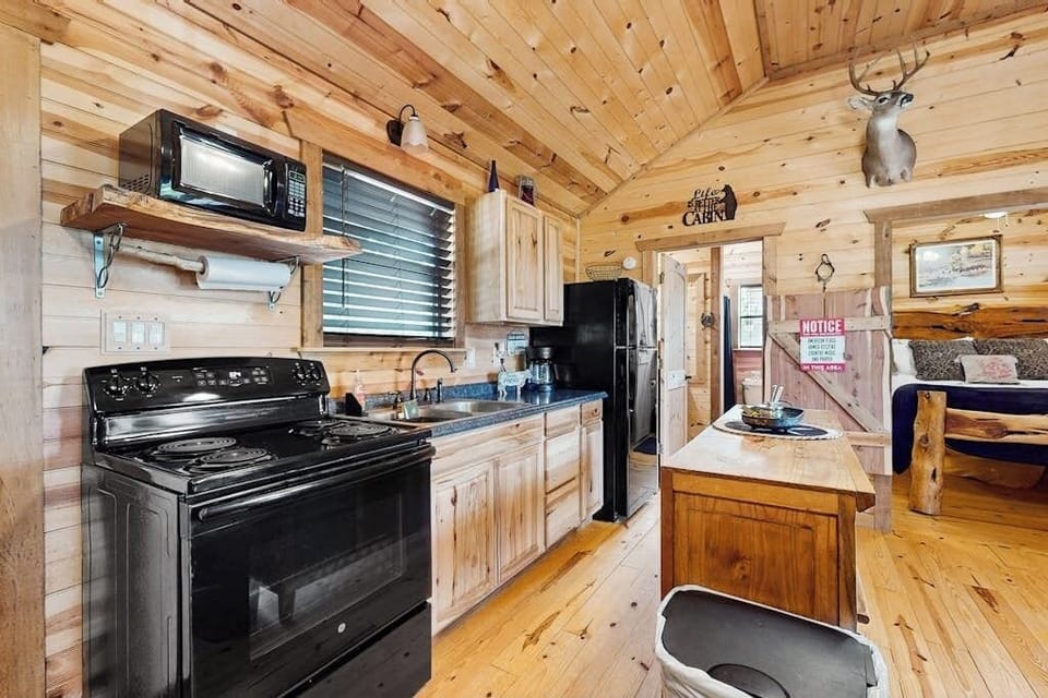 Cabin, 1 Queen Bed with Sofa bed, Garden View (River's SkyView Lodge) | Private kitchen