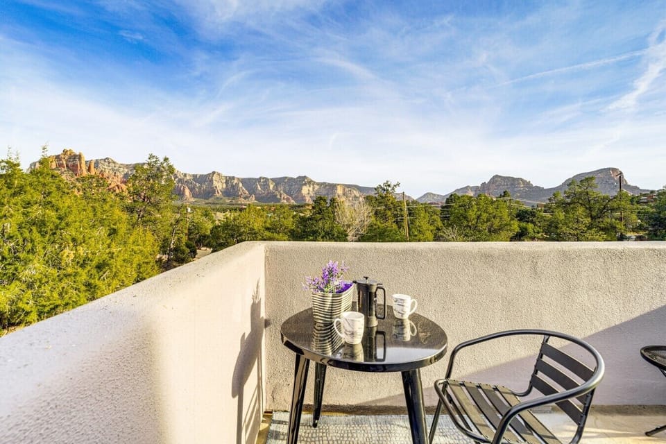 Balcony | Outdoor Seating | Panoramic Mountain Views & Open Sky
