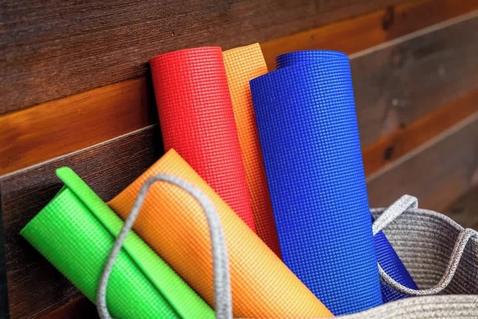 Colorful yoga mats for easy in-home workouts and relaxing stretches