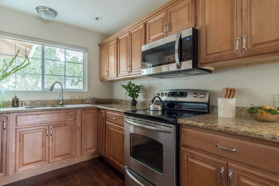 Kitchen is appointed with most everything you will need.