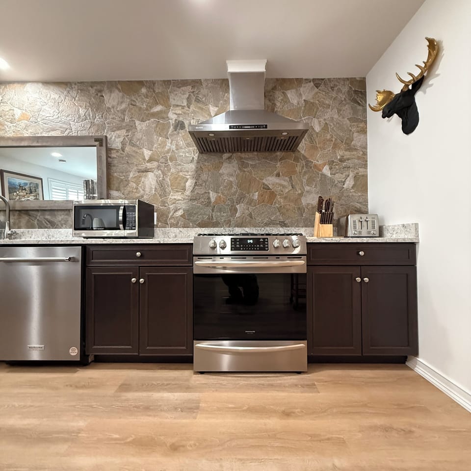 Frigidaire Gallery 5-burner gas cooktop and oven. 