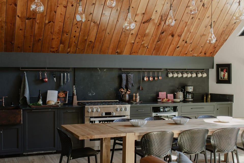 The full complement of Miele appliances. The expansive kitchen has everything you need for a chef's vacation. 