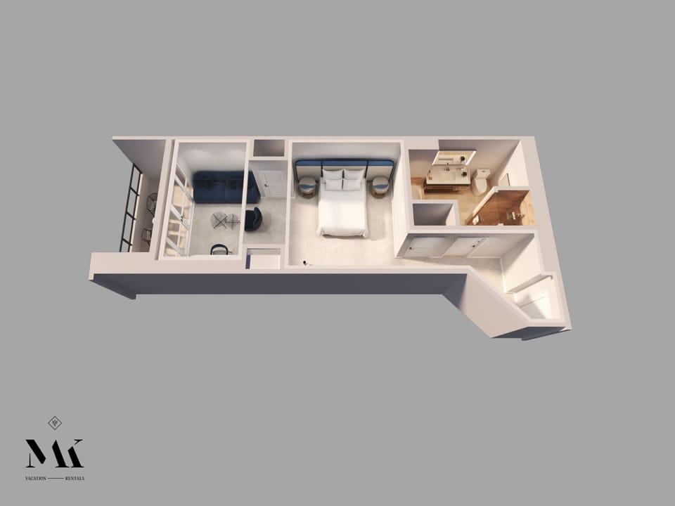 Studio, Balcony, City View | Floor plan