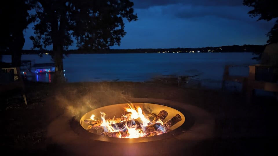 Fire on a nice summer night