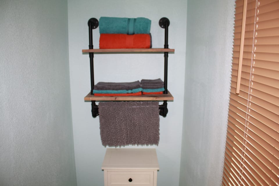 We supply towels and bath mat