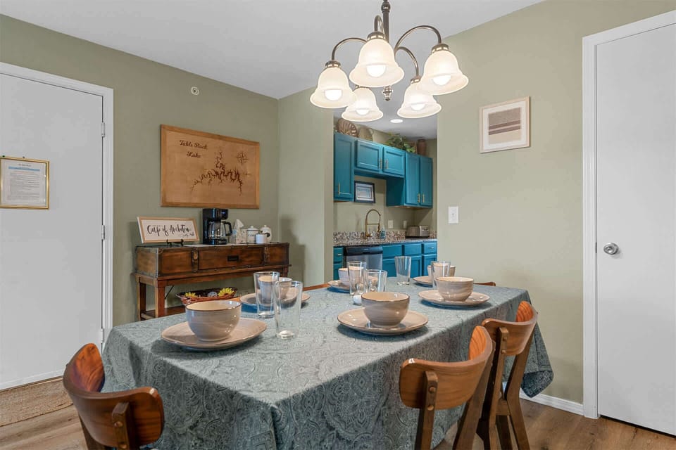 Gather around the dining table for 6 & swap stories from the day’s adventures​