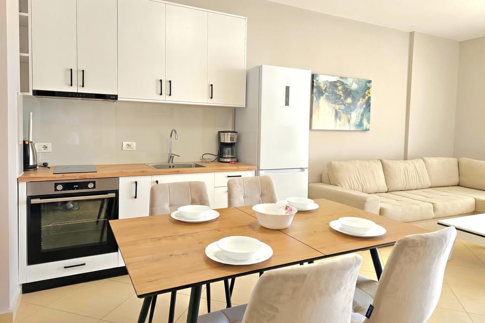 Kitchen and dining area