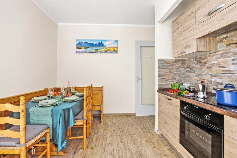 Kitchen and dining area