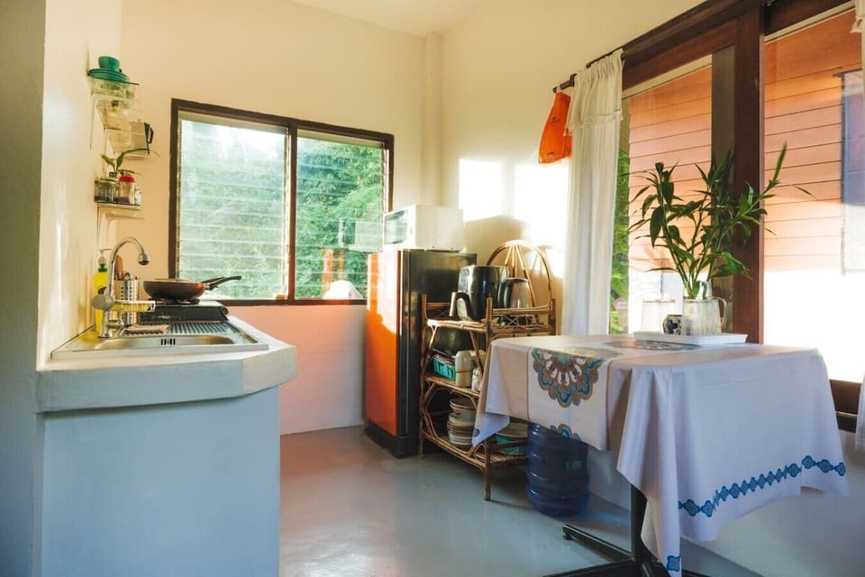 Well-equipped kitchen with cooking essentials