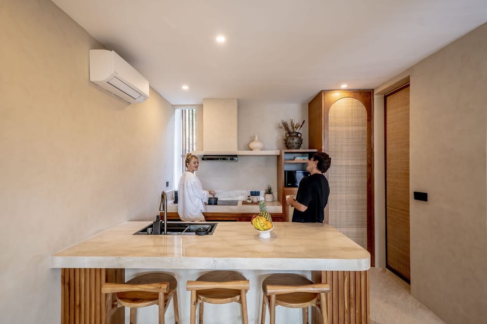 Luxury Villa, 2 Bedrooms, Balcony, Sea View | Private kitchen | Fridge, oven, stovetop, electric kettle