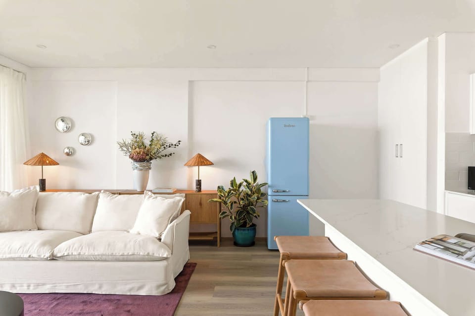 Living room with dining space