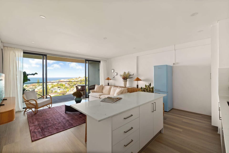 Living room with dining space
