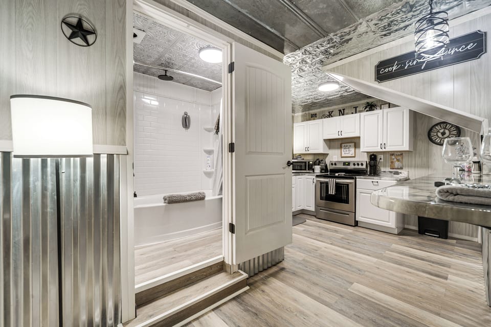Bathroom Access | 2 Steps Required