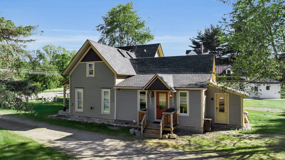 Side view of chalet