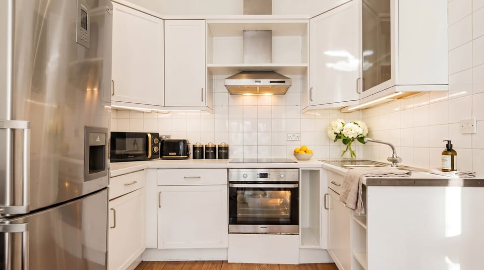 Cook gourmet meals in the fully equipped kitchen.