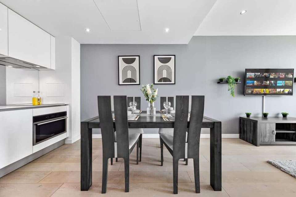 Enjoy home-cooked meals in a stylish, fully equipped kitchen and dining space—perfect for relaxing nights in or entertaining during your stay. | Photo tags: Kitchen