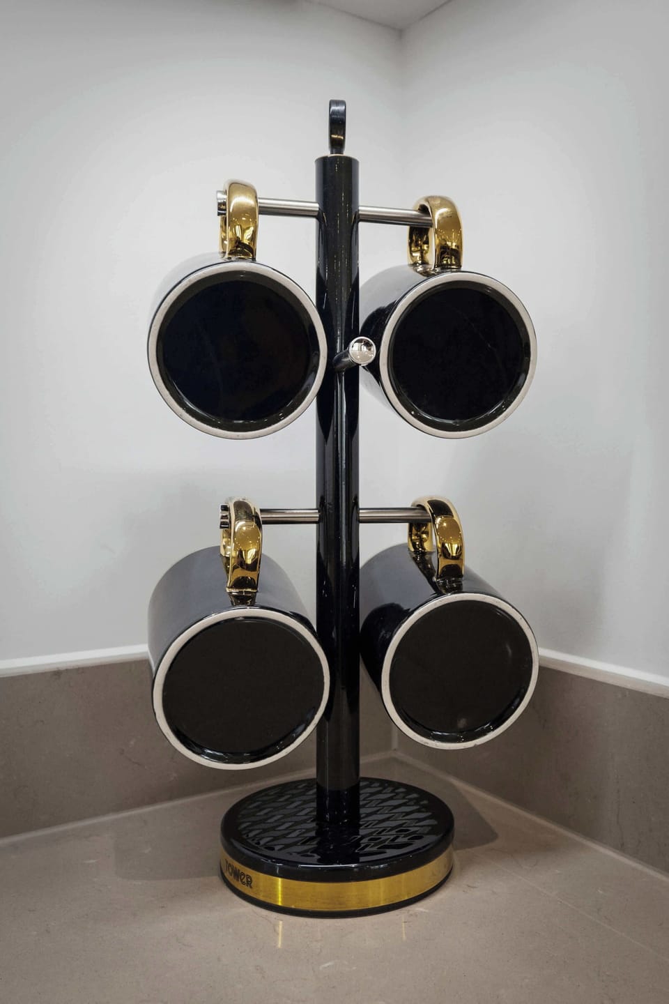 Stay organized with a chic, modern coat rack in the hallway