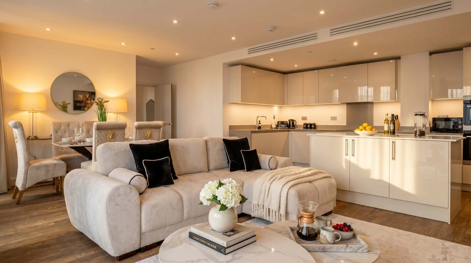Gather in the cozy living space perfect for relaxation and conversation.