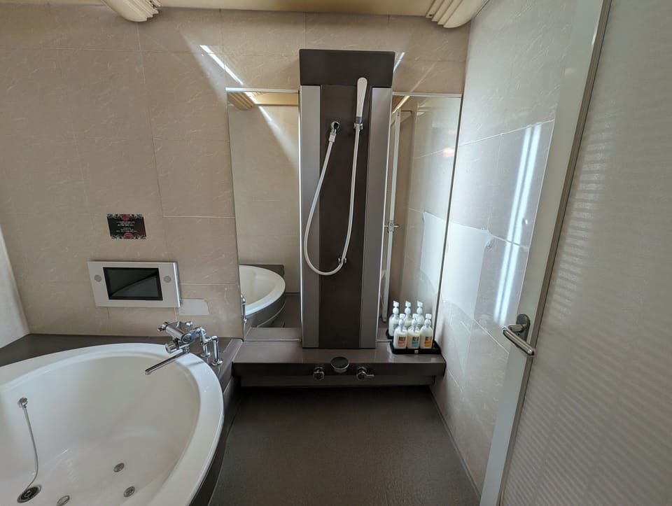 Standard Double Room | Bathroom | Combined shower/tub, free toiletries, hair dryer, towels