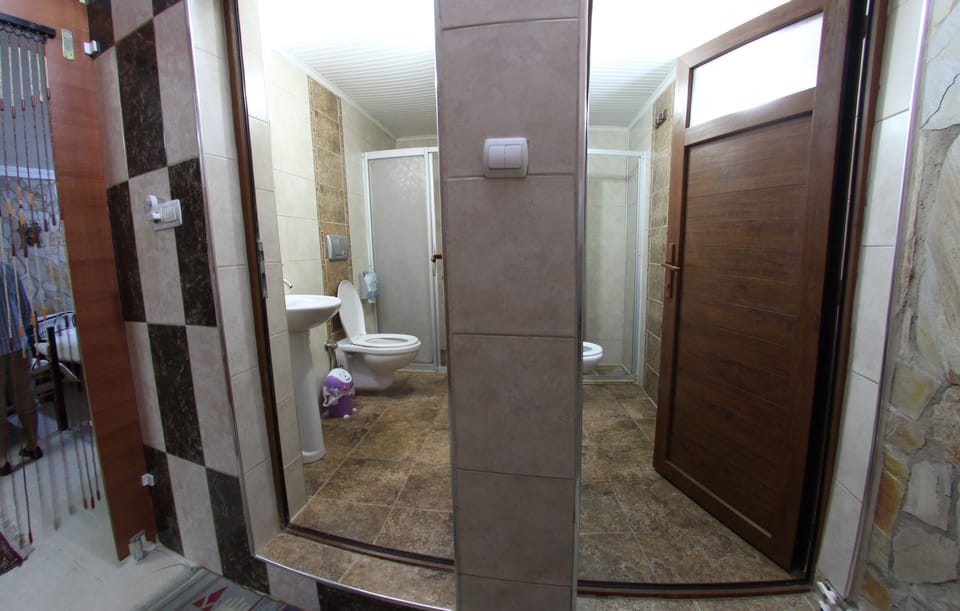 Sharing Room (Ortak Kullanimli Oda) | Bathroom | Shower, hair dryer, towels, soap