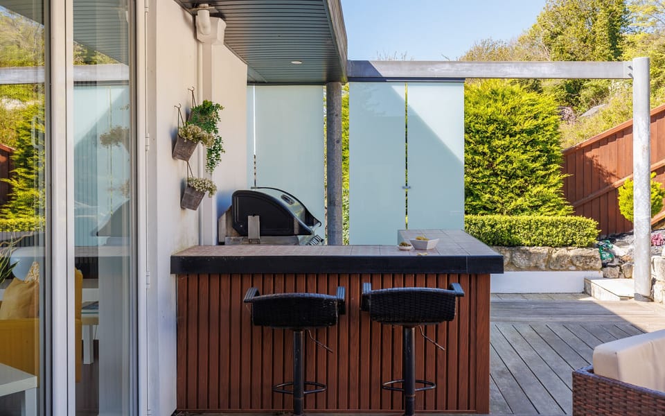 BBQ Area in Modern Coastal Holiday Home