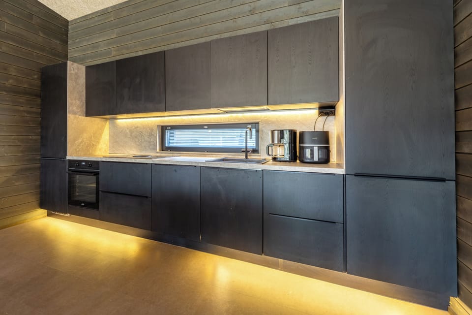 Villa, 4 Bedrooms, Sauna, Slope side | Private kitchen | Full-size fridge, microwave, oven, stovetop