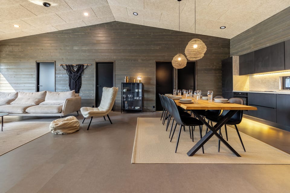 Villa, 4 Bedrooms, Sauna, Slope side | Living area | 60-inch TV with cable channels, fireplace