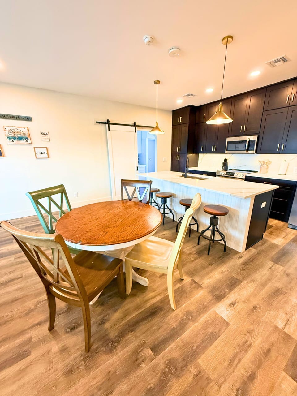 Dining area with seating for family and friends