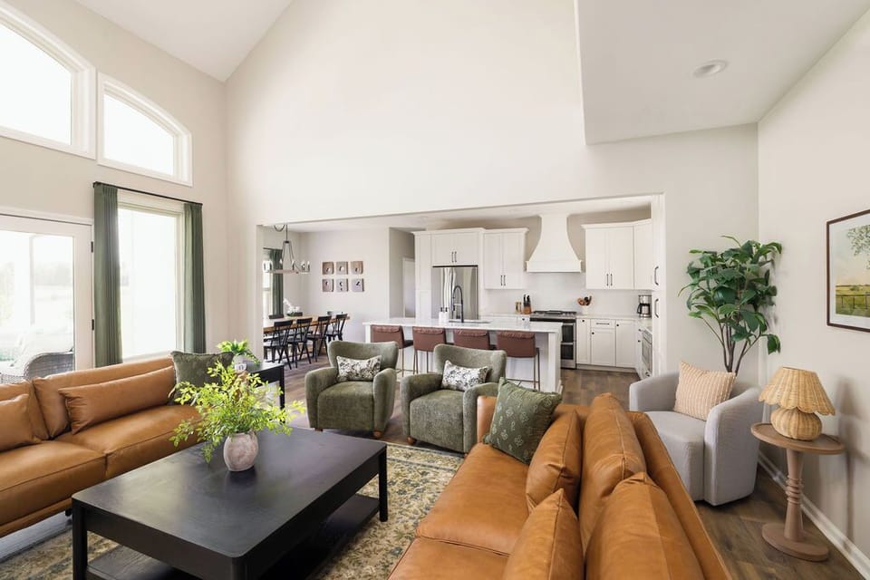 Our main level open concept layout is optimal for groups to always be together and enjoy each other's company.