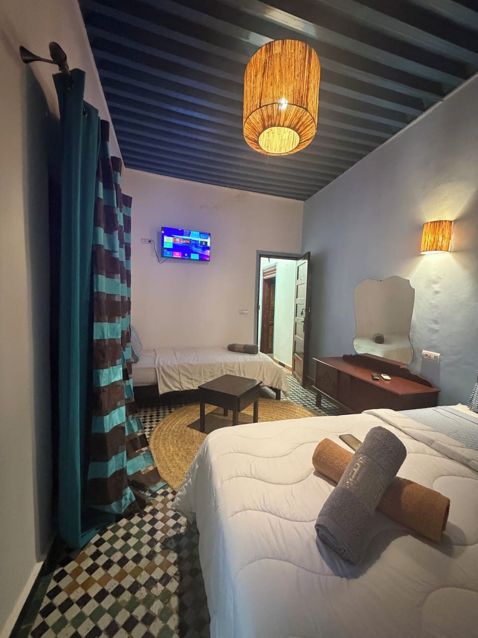 Soundproofing, iron/ironing board, WiFi (free), bed sheets