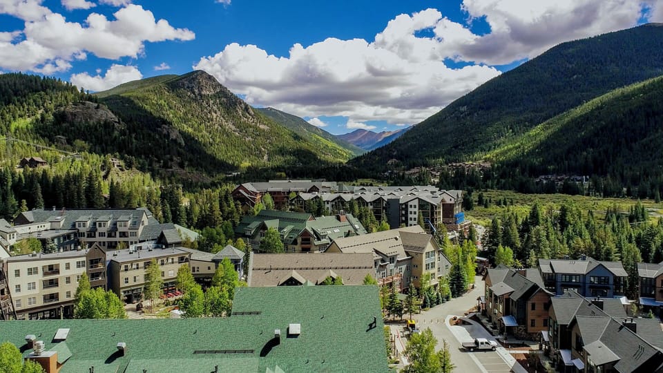 View of nearby River Run Village.
