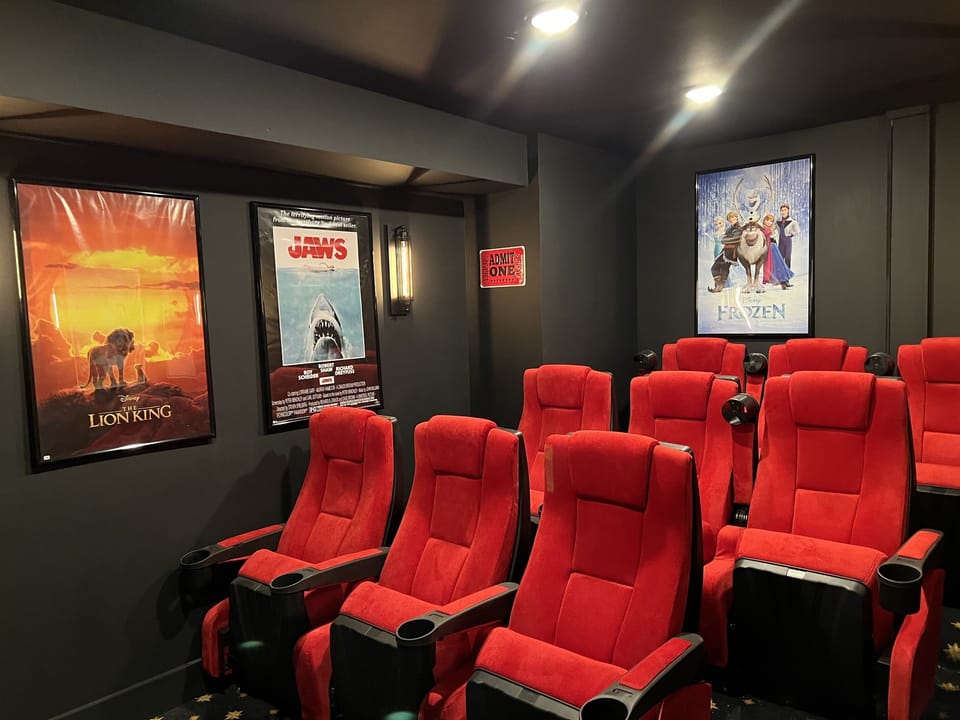 Cinema with 86" TV!