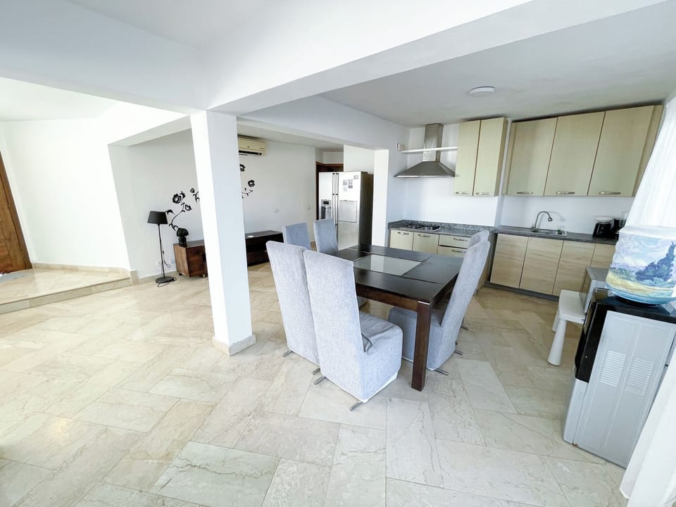 Deluxe Apartment, Beach View | Private kitchen | Fridge, stovetop, cookware/dishes/utensils