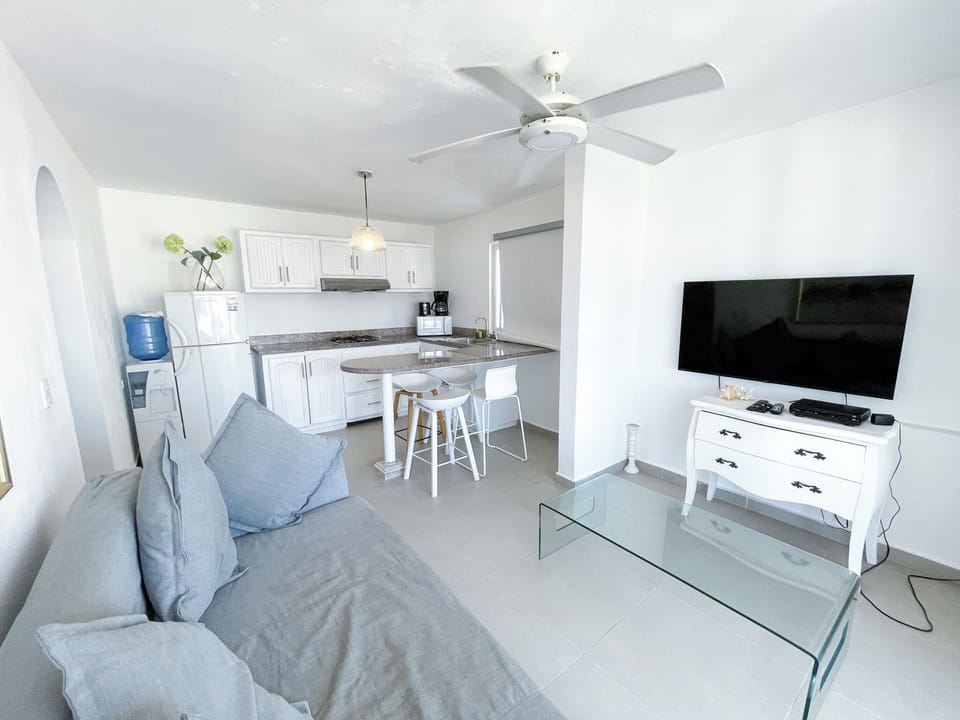 Junior Apartment, Beach View | Living area | LCD TV
