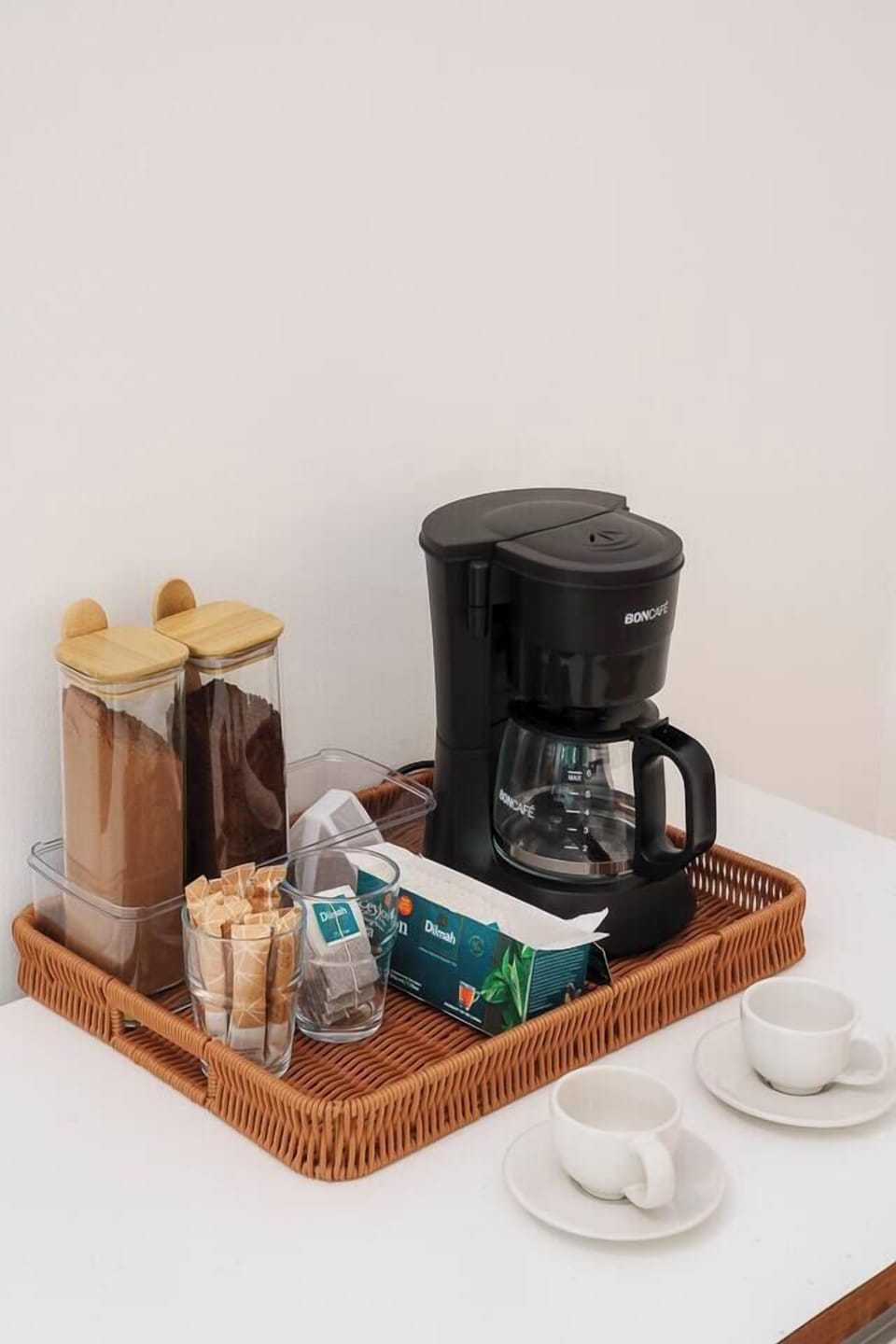 Coffee & Tea Corner

Start your day right: A curated coffee & tea station with Milo, Dilmah teas, and more.